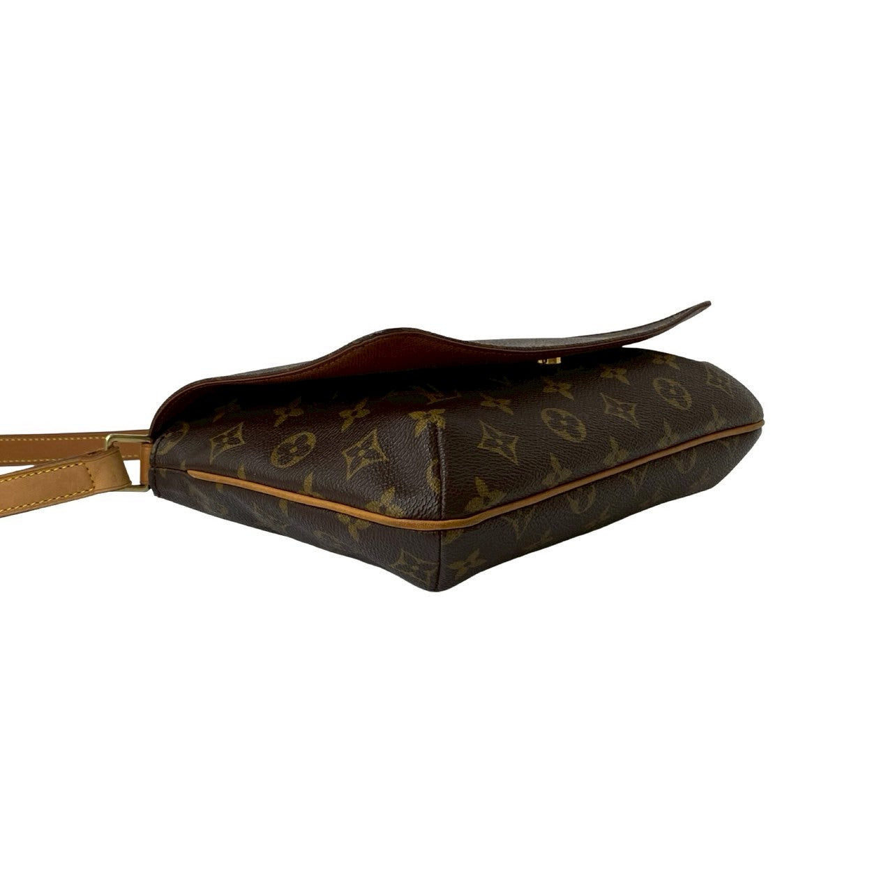 LOUIS VUITTON Shoulder Bag leather Brown Monogram Musette Tango