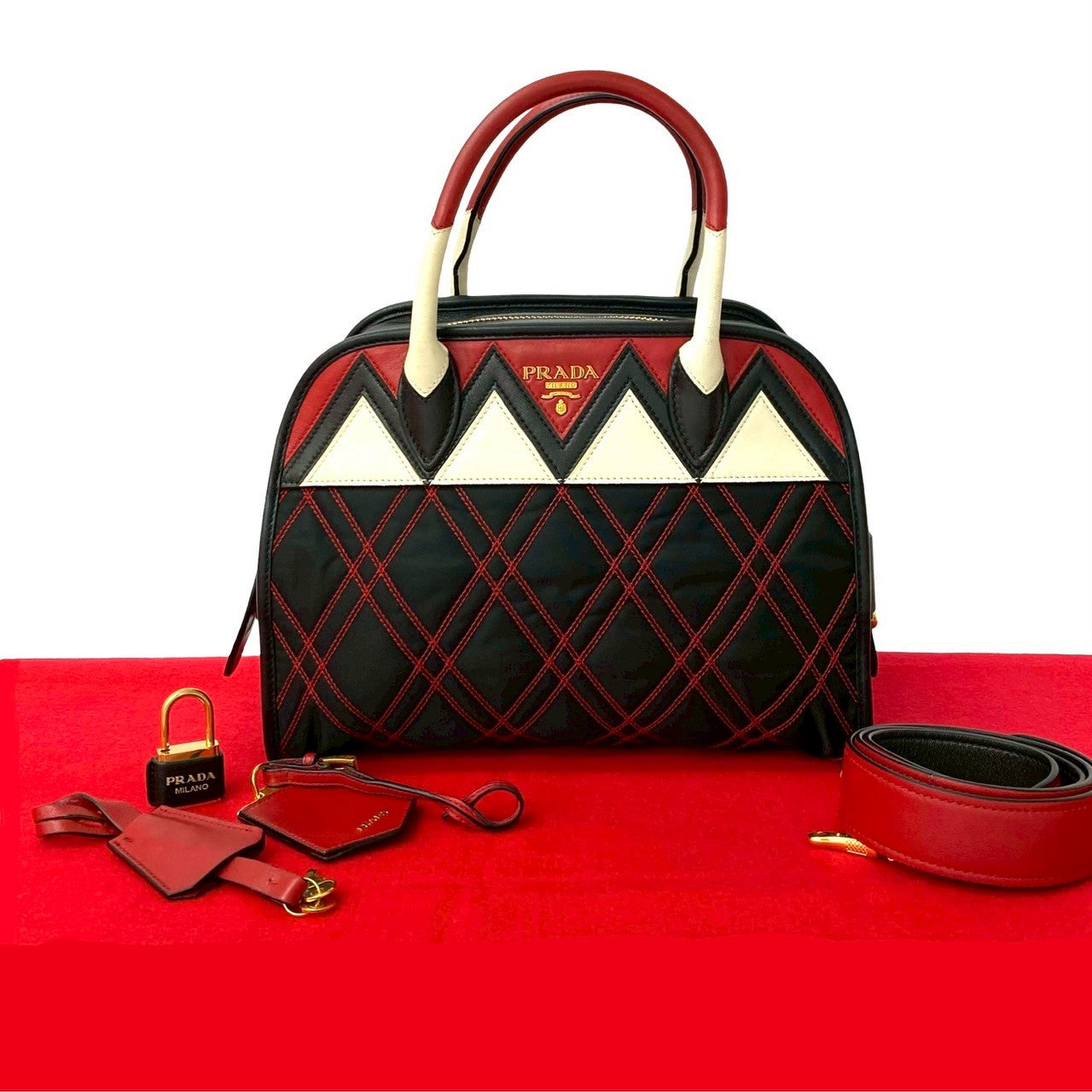 PRADA Shoulder Bag Nylon black