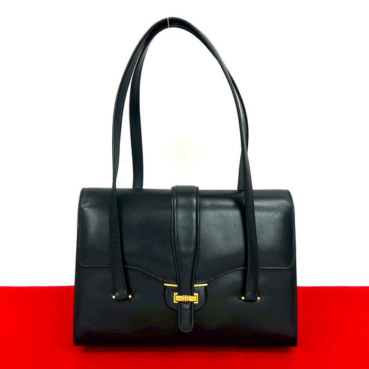 GUCCI Handbag Calfskin Navy