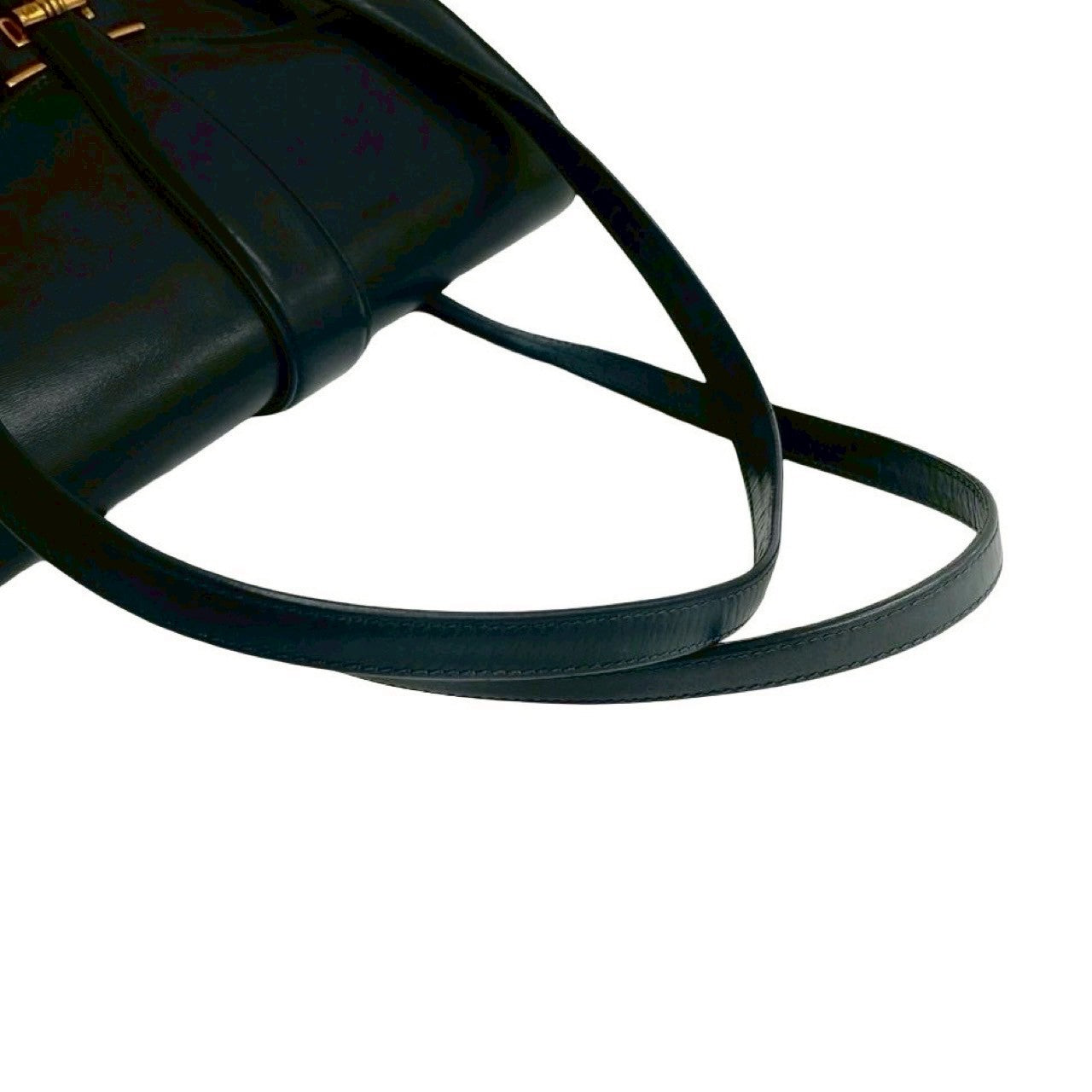 GUCCI Handbag Calfskin Navy