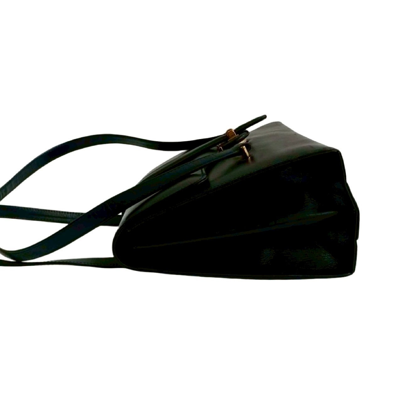 GUCCI Handbag Calfskin Navy