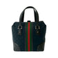GUCCI Handbag leather black Sherry line
