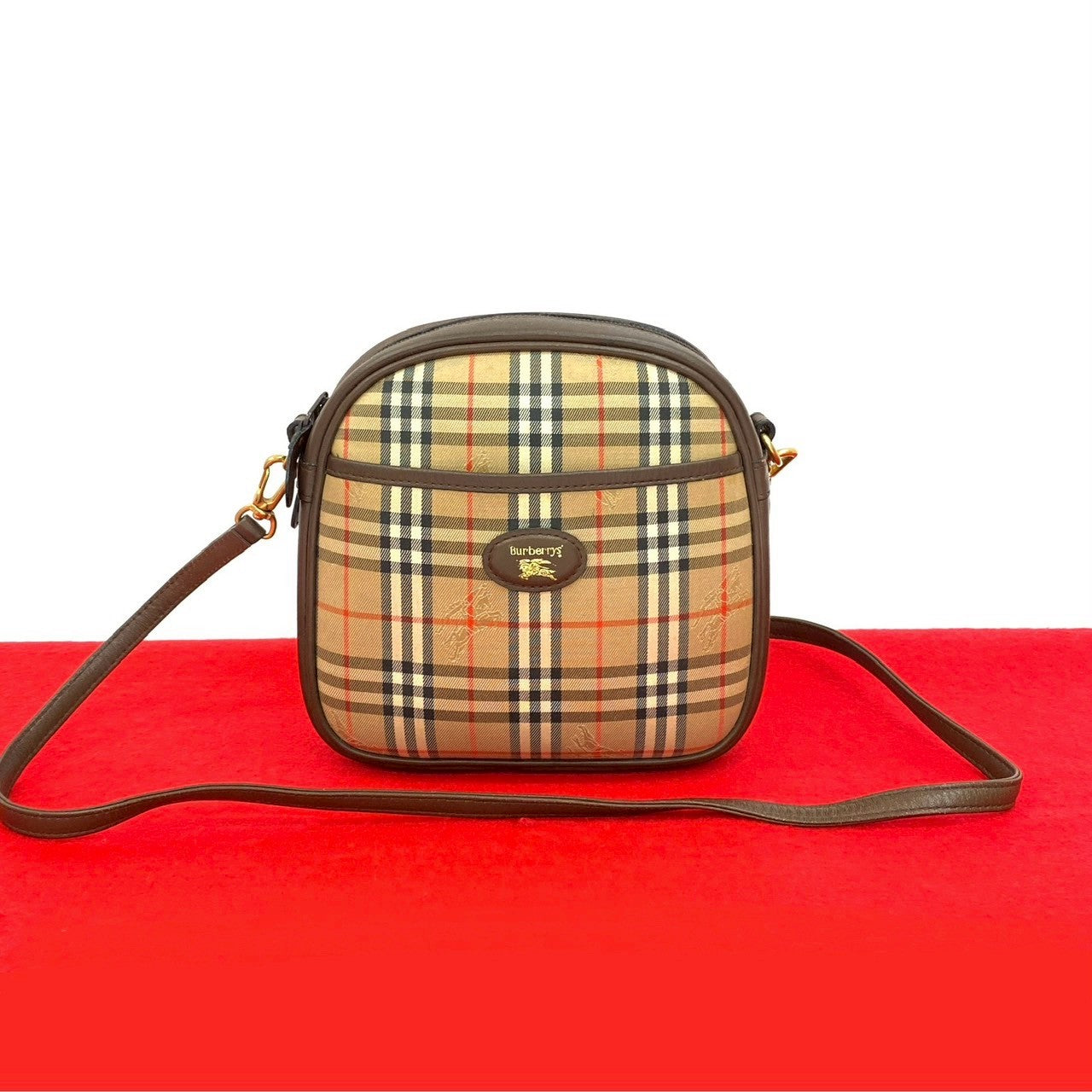 BURBERRY Shoulder Bag canvas beige
