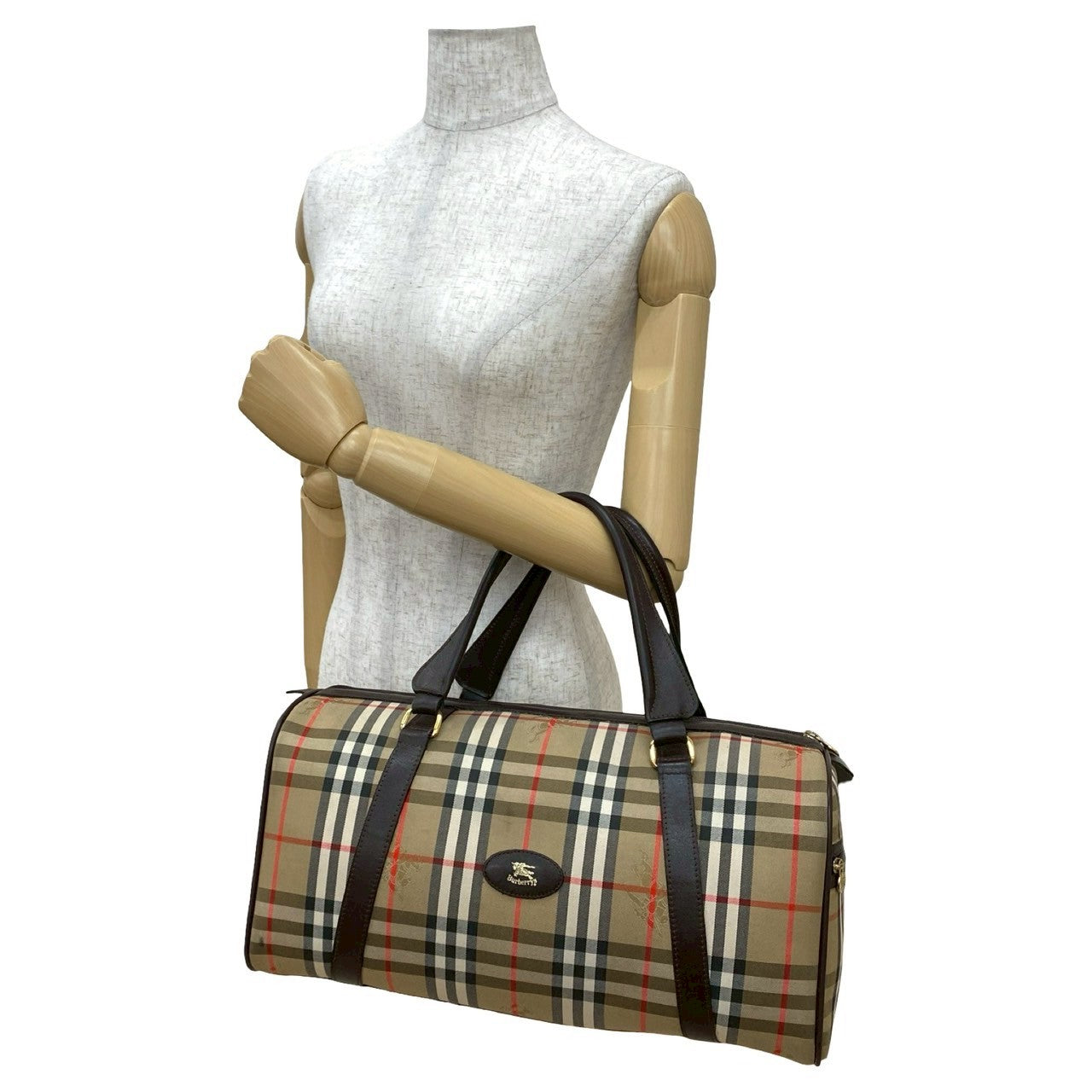 BURBERRY Boston Duffel bag canvas Brown