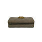 CHANEL Tri-fold wallet Matt caviar skin gray Matrasse Boy chanel