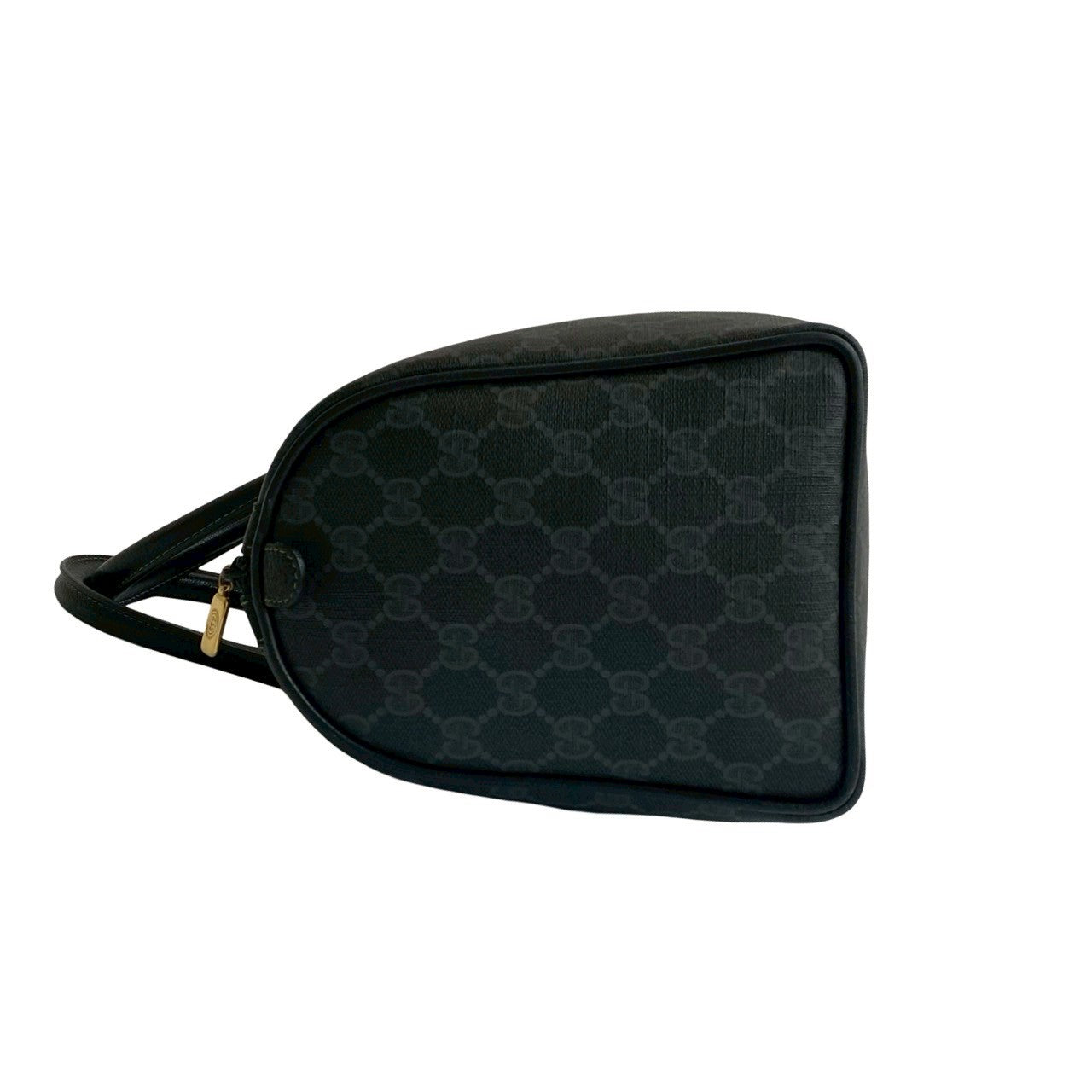 GUCCI Handbag leather black Sherry line