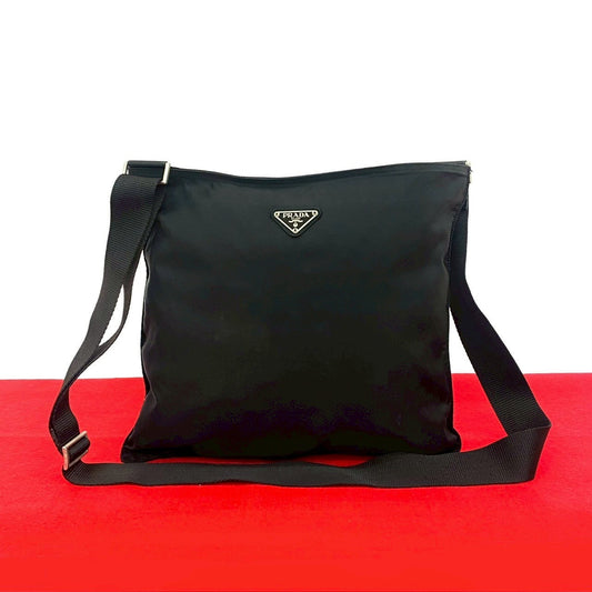 PRADA Shoulder Bag Nylon black