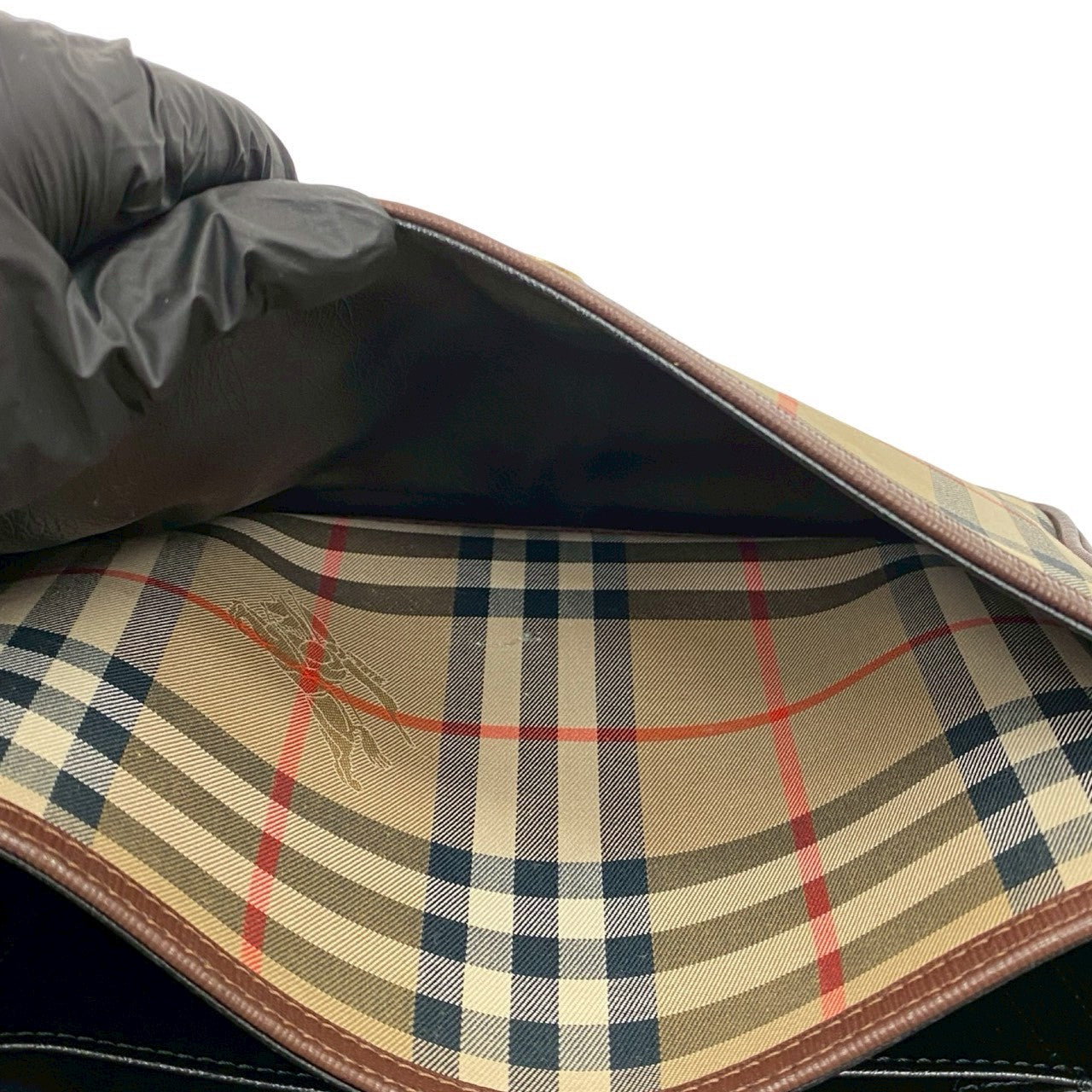 BURBERRY Shoulder Bag leather Brown