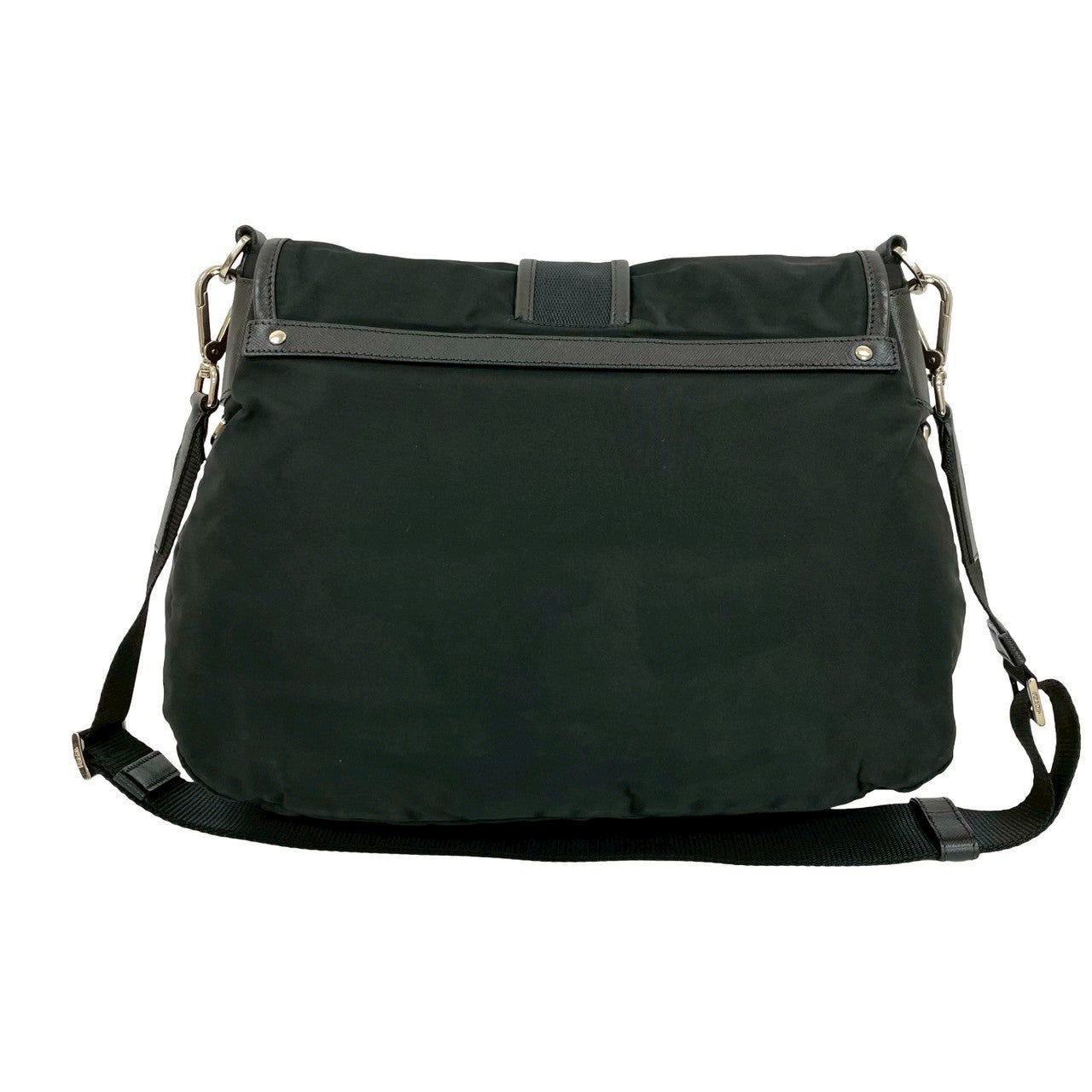 PRADA Shoulder Bag leather black