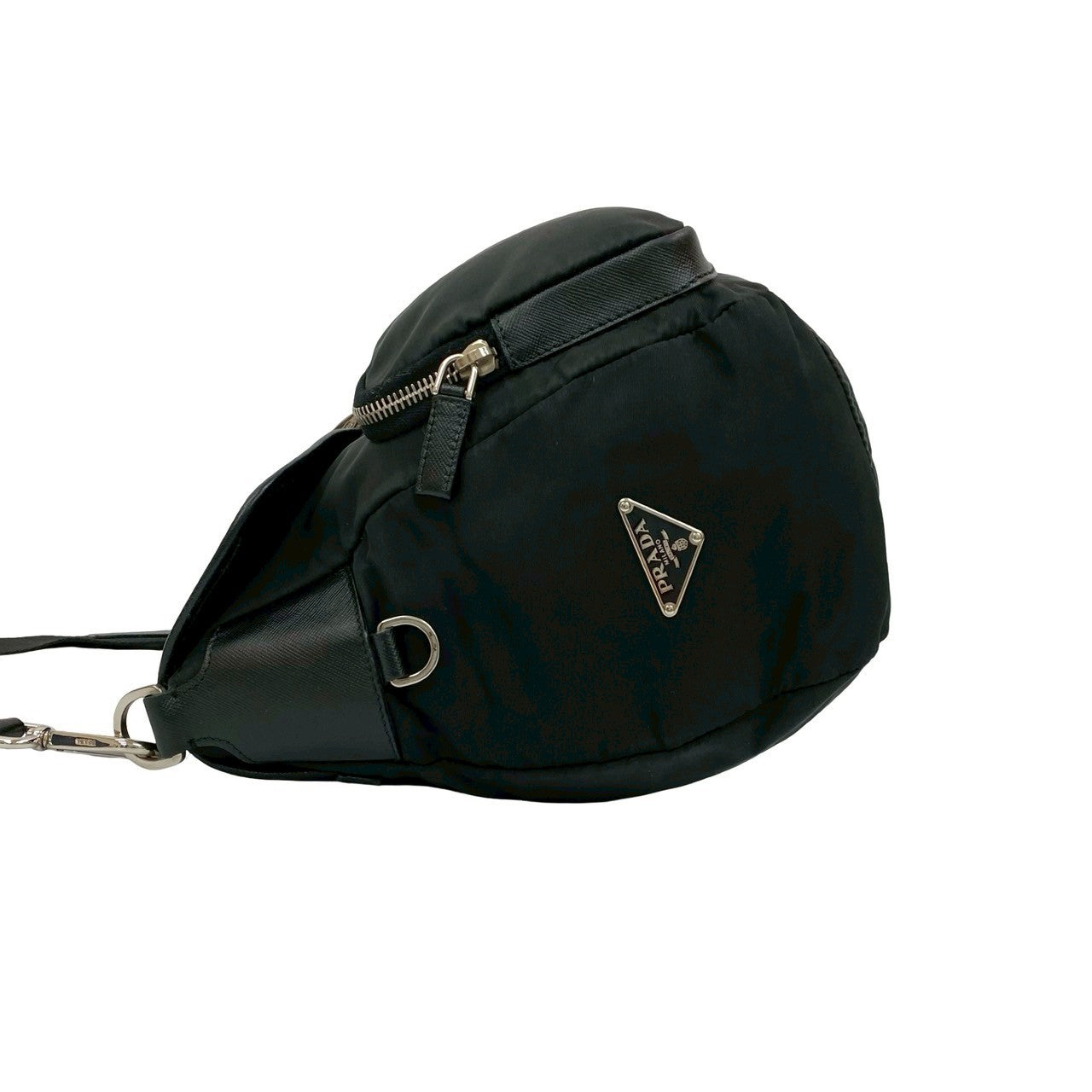 PRADA Shoulder Bag leather black