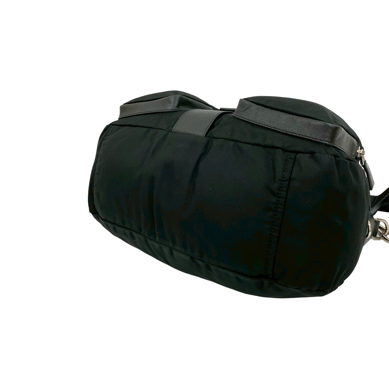 PRADA Shoulder Bag leather black