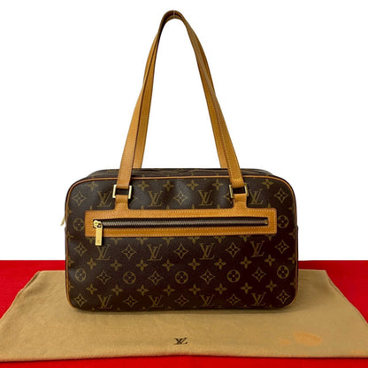 LOUIS VUITTON Shoulder Bag leather Brown Monogram Cite GM