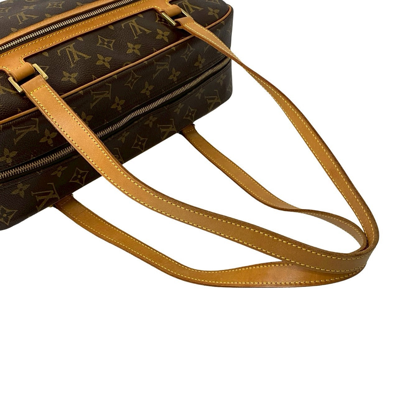 LOUIS VUITTON Shoulder Bag leather Brown Monogram Cite GM