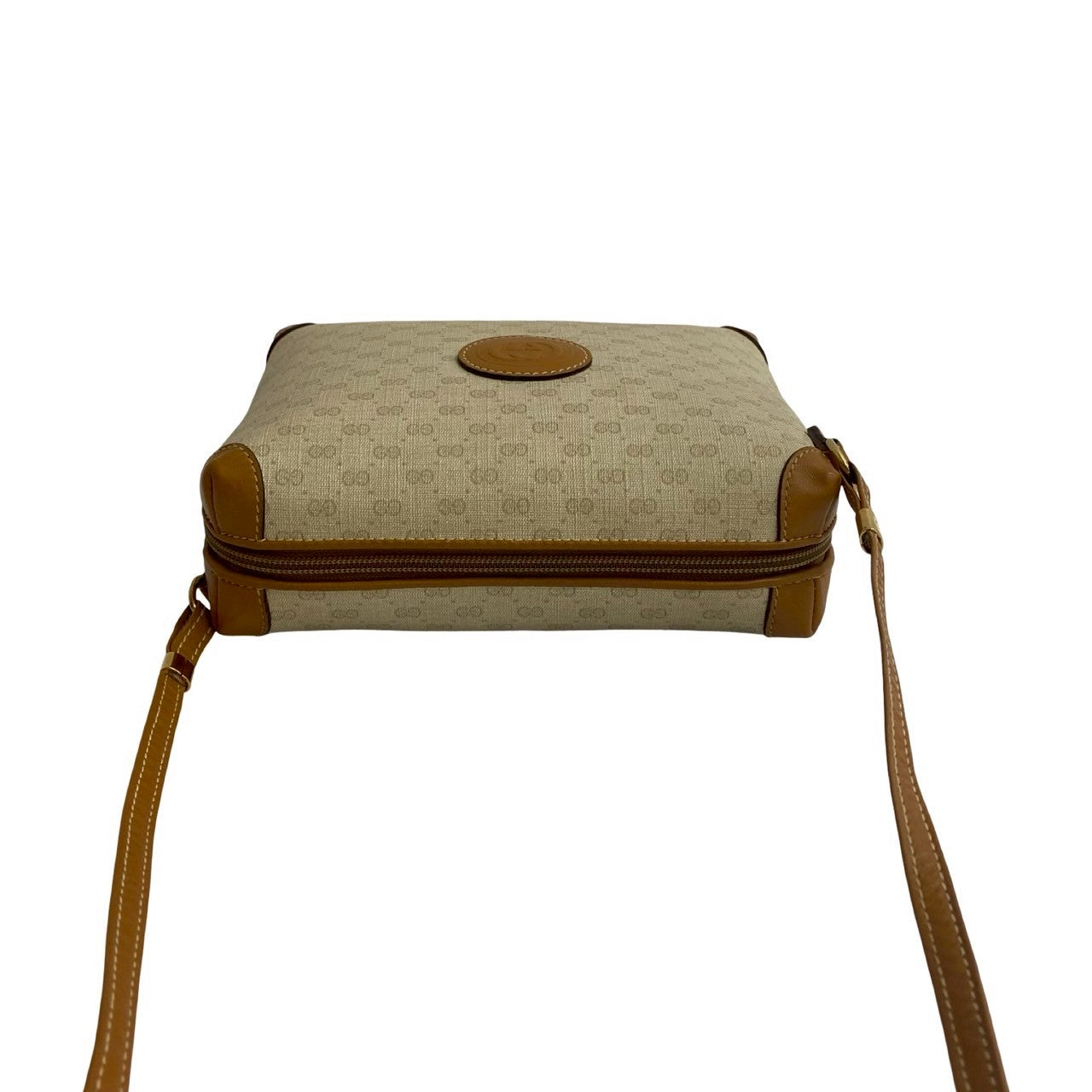 GUCCI Shoulder Bag leather Brown