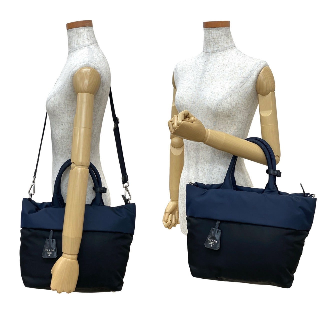 PRADA Shoulder Bag Nylon Navy