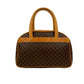 CELINE Handbag leather Brown Macadam Blazon Pattern logo