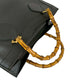 GUCCI Handbag leather black Bamboo