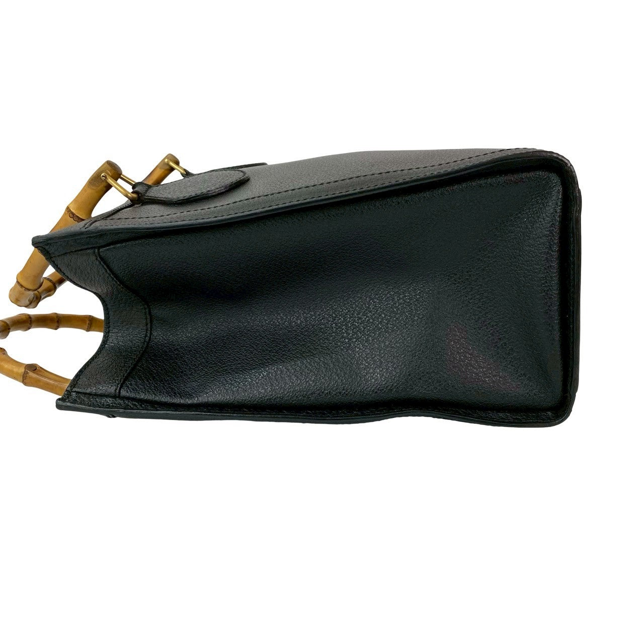 GUCCI Handbag leather black Bamboo