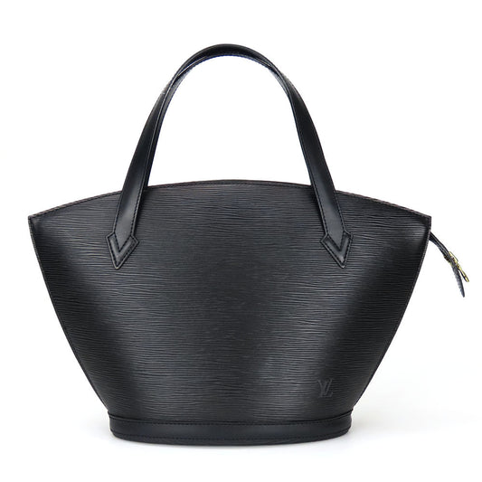 LOUIS VUITTON Tote Bag M52272 Epi Leather black Sun jack Women Used Authentic