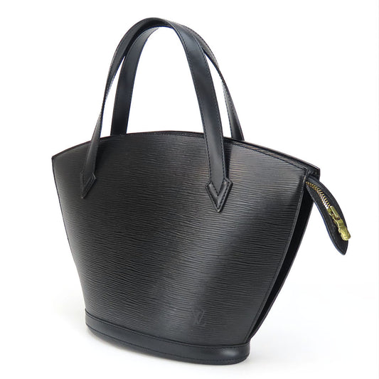 LOUIS VUITTON Tote Bag M52272 Epi Leather black Sun jack Women Used Authentic