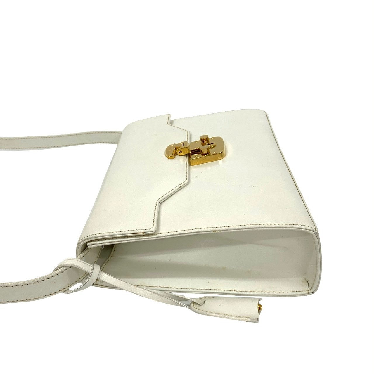 GUCCI Shoulder Bag Calfskin white