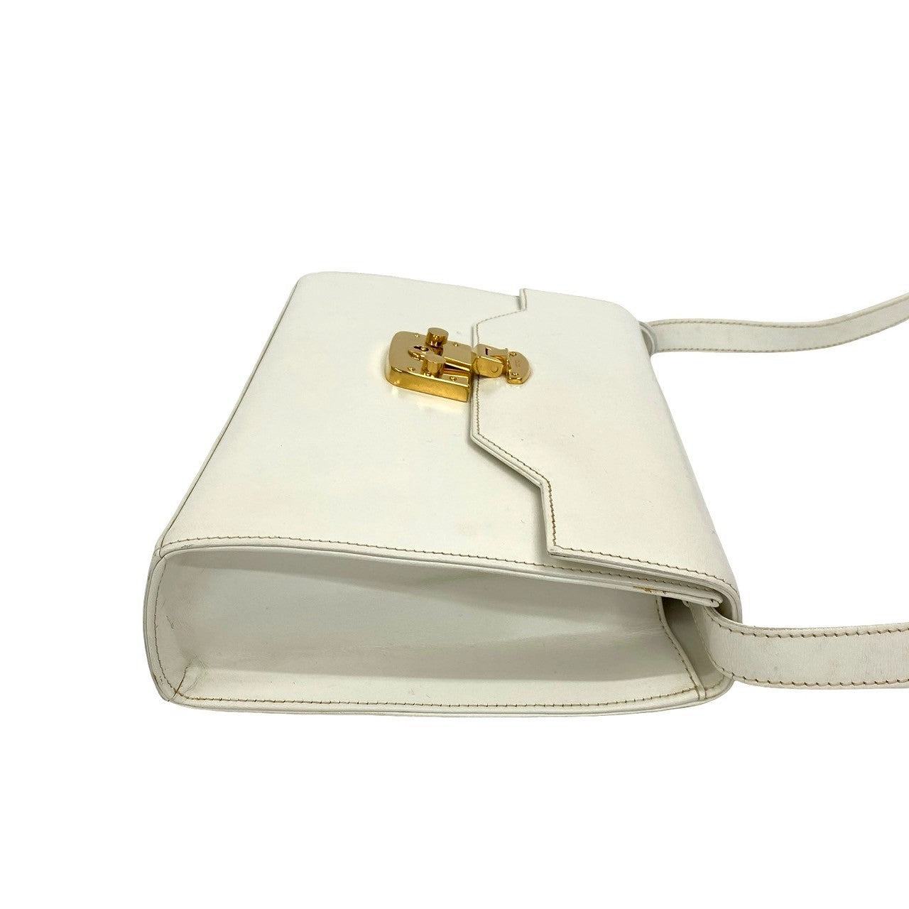 GUCCI Shoulder Bag Calfskin white