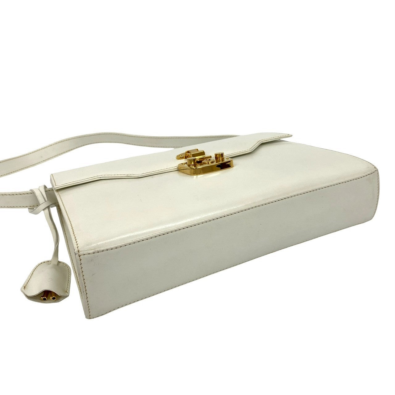 GUCCI Shoulder Bag Calfskin white