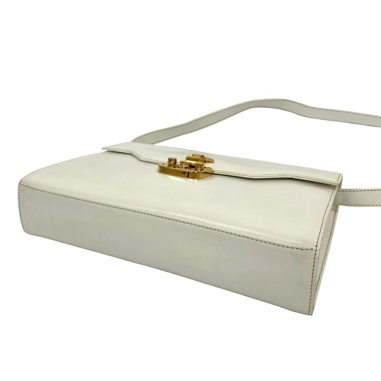 GUCCI Shoulder Bag Calfskin white