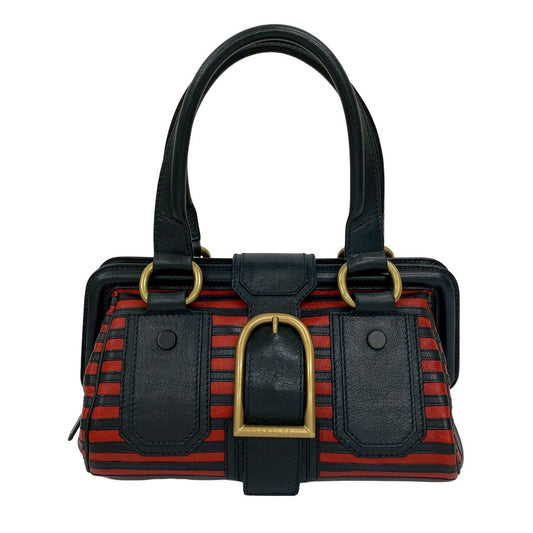 CELINE Handbag leather Navy