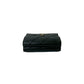 CHANEL Tri-fold wallet lambskin black Matrasse