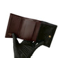 CHANEL Tri-fold wallet lambskin black Matrasse