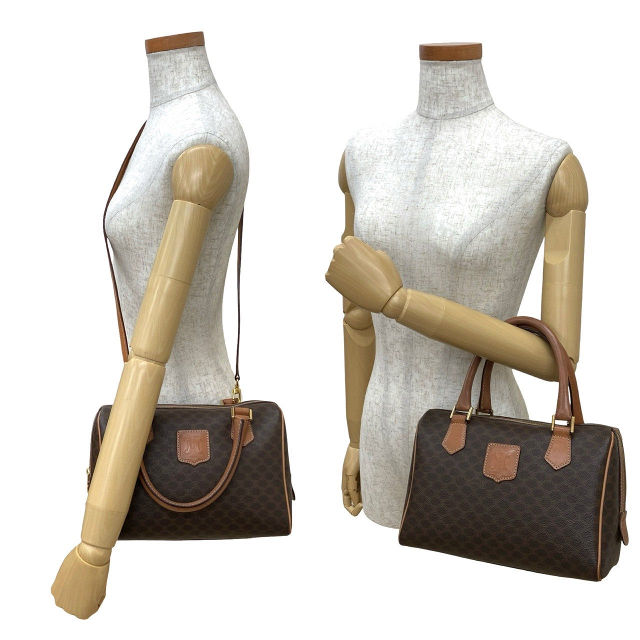 CELINE Shoulder Bag leather Brown
