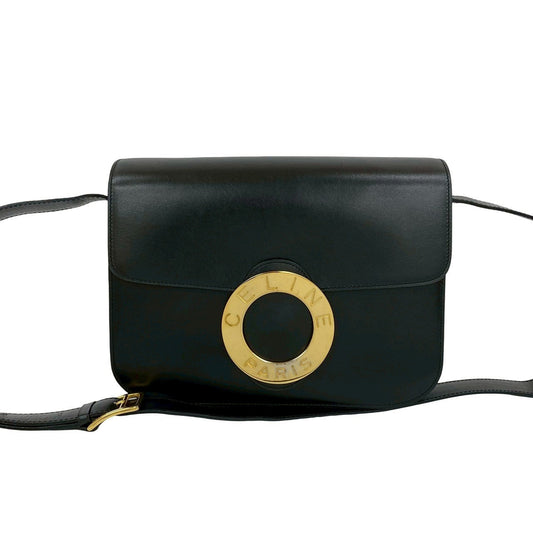 CELINE Shoulder Bag Calfskin black