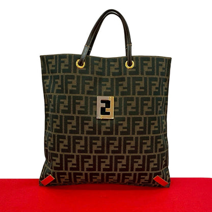 FENDI Tote Bag canvas Brown
