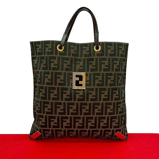 FENDI Tote Bag canvas Brown