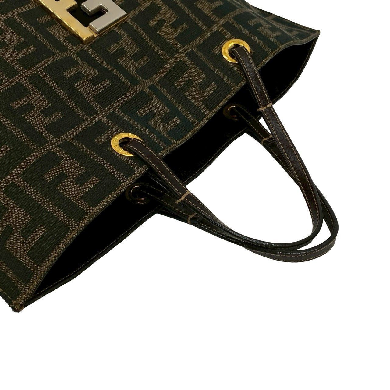 FENDI Tote Bag canvas Brown