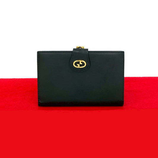 GUCCI Bifold Wallet leather black