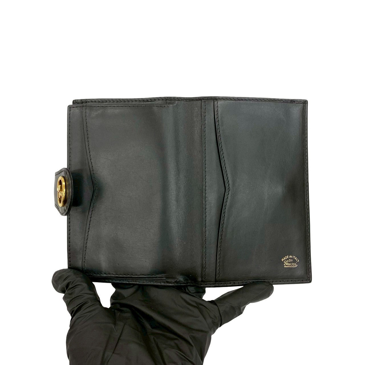 GUCCI Bifold Wallet leather black