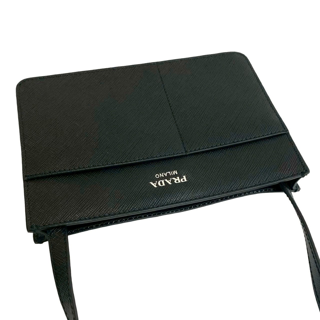 PRADA Shoulder Bag leather black