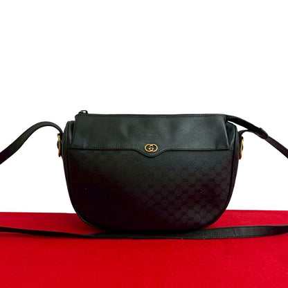 GUCCI Shoulder Bag leather black