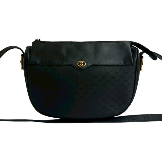 GUCCI Shoulder Bag leather black