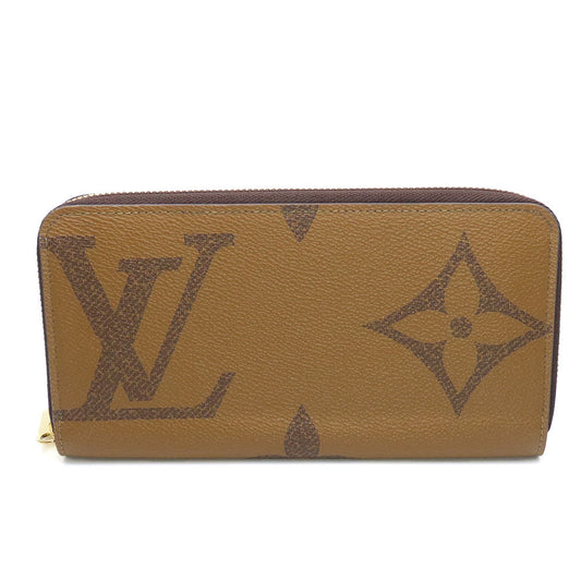 LOUIS VUITTON Long Wallet Purse M69353 Monogram reverse Brown Zippy wallet unisex(Unisex) Used Authentic