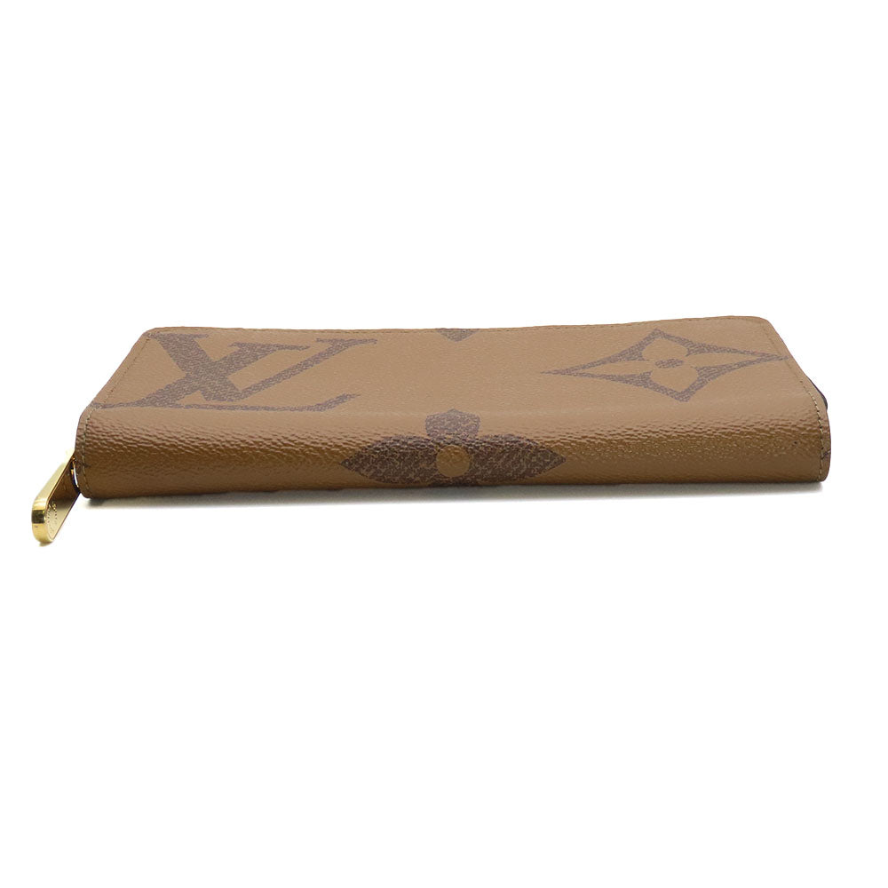 LOUIS VUITTON Long Wallet Purse M69353 Monogram reverse Brown Zippy wallet unisex(Unisex) Used Authentic