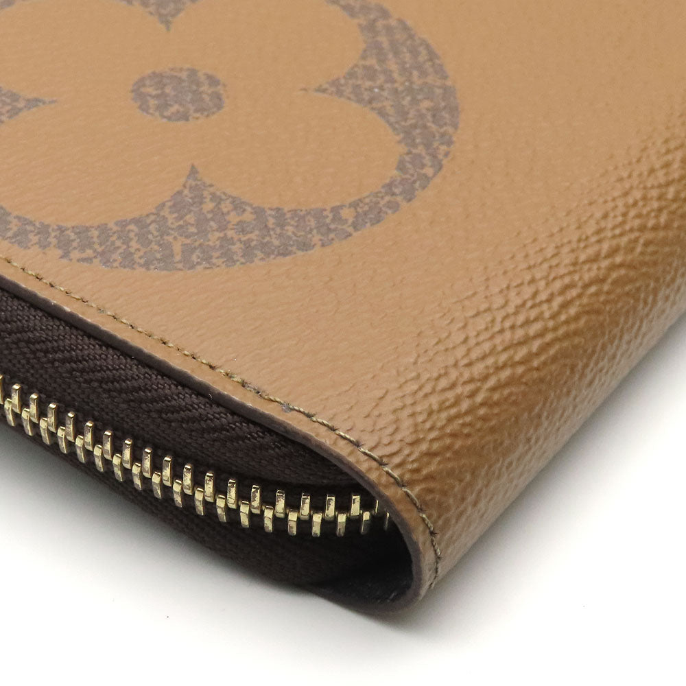 LOUIS VUITTON Long Wallet Purse M69353 Monogram reverse Brown Zippy wallet unisex(Unisex) Used Authentic