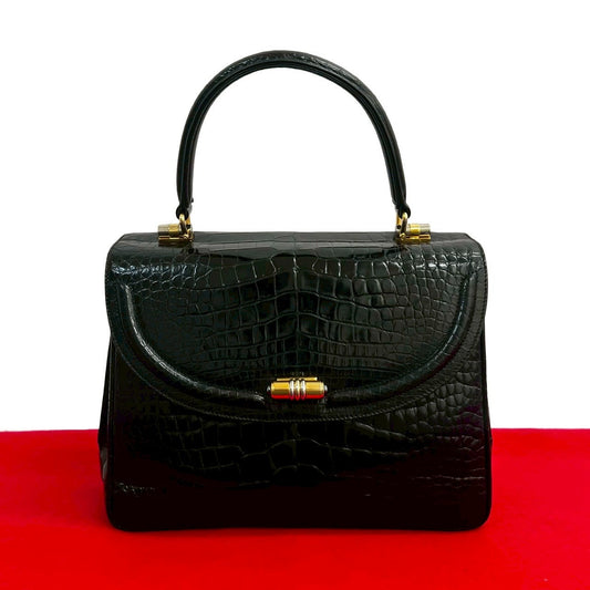 GUCCI Handbag leather black