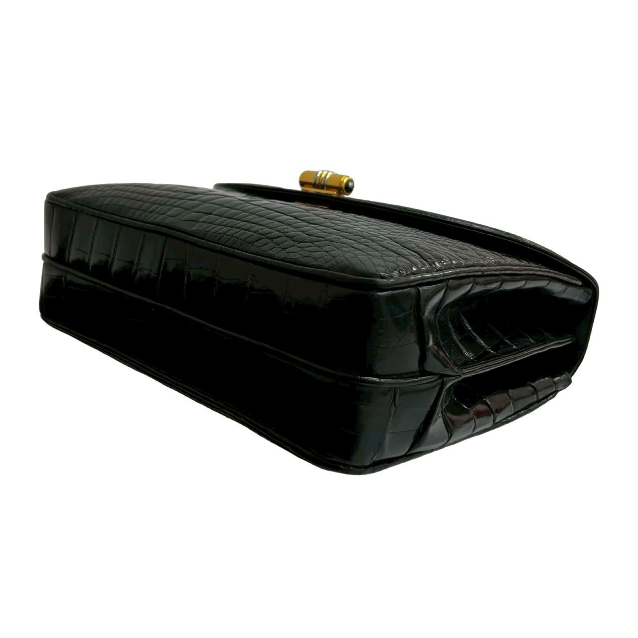 GUCCI Handbag leather black