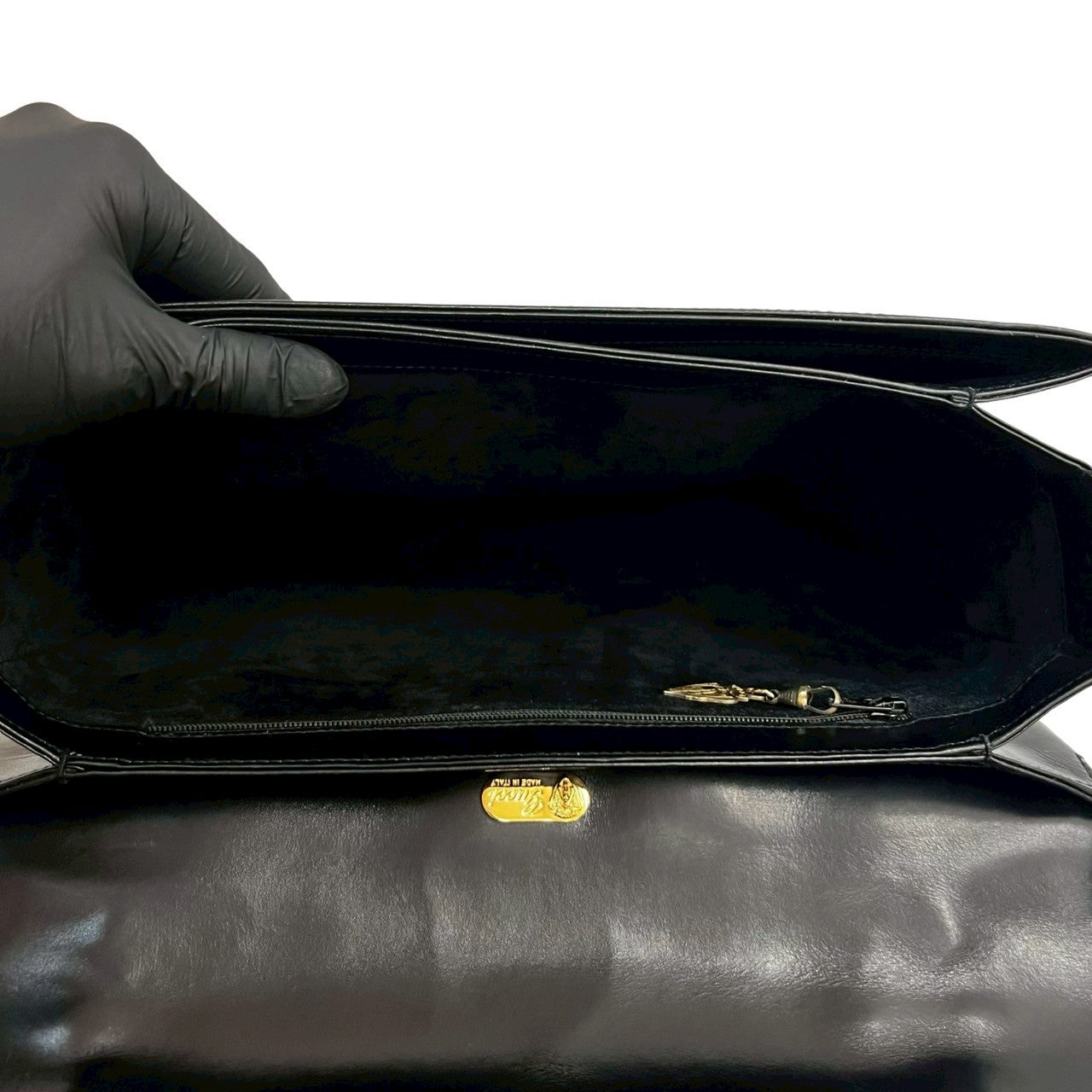 GUCCI Handbag Bamboo black