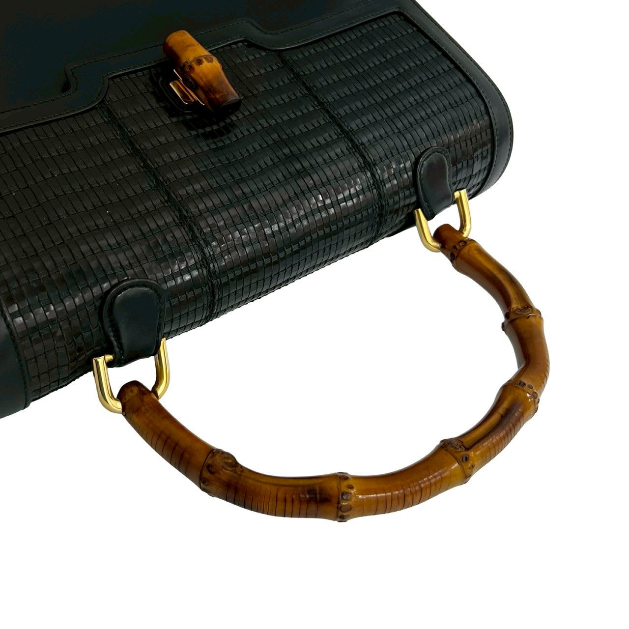 GUCCI Handbag Bamboo black