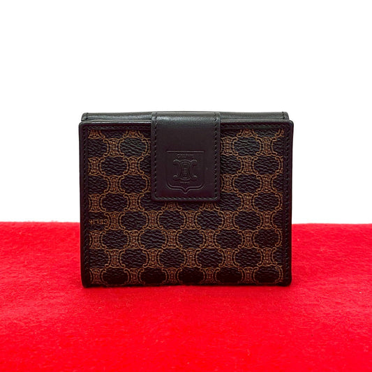 CELINE Bifold Wallet leather black