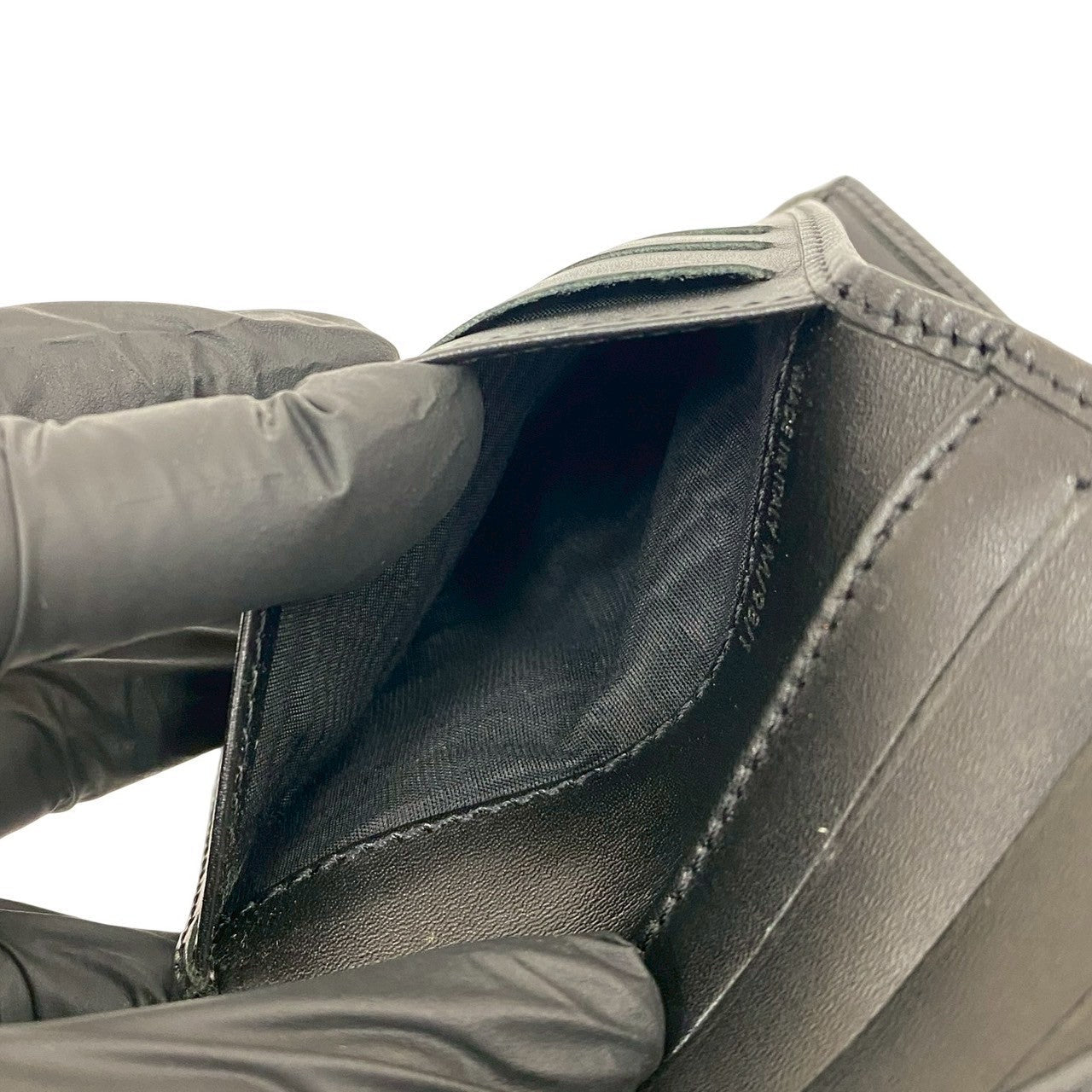 CELINE Bifold Wallet leather black